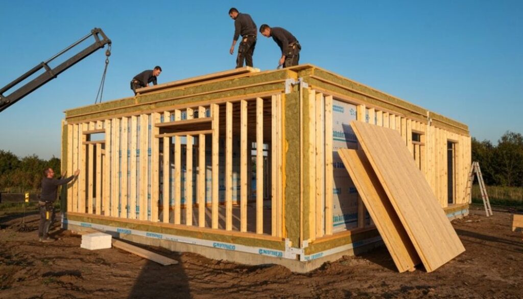 ein Fertighaus ohne Polystyrol bauen