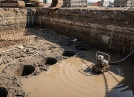 offene Bohrlöcher, die Grundwasserschäden verursachen