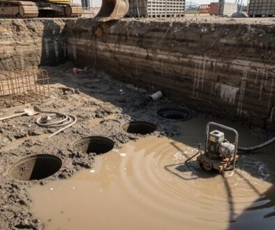 offene Bohrlöcher, die Grundwasserschäden verursachen