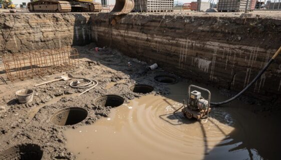offene Bohrlöcher, die Grundwasserschäden verursachen